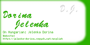 dorina jelenka business card